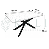 Comedor Granito Plata Oscura