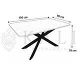 Mesa Mármol Verde Lepanto p/6