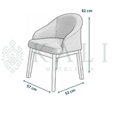 Comedor Granito Plata Oscura