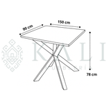 Comedor Granito Negro P/4