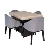 Comedor marmol crema p/4 orbit