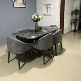 Comedor Granito Plata Oscura