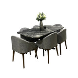 Comedor Granito Plata Oscura