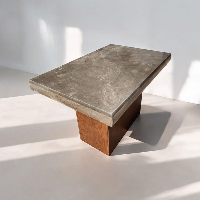 Mesa Mármol Gris Santo Tomas p/4