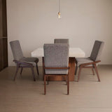 Comedor mármol crema Congo p/4